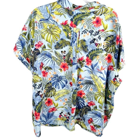 Disney Tommy Bahama Mickey Mouse & Minnie Jungle Jubilee Camp Shirt women's XL - Picture 2 of 10